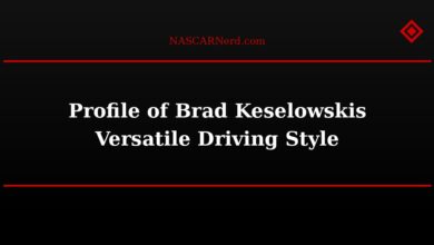 Profile of Brad Keselowskis Versatile Driving Style