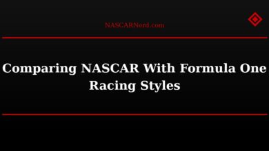 Comparing NASCAR With Formula One Racing Styles