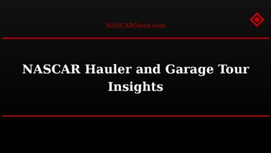 NASCAR Hauler and Garage Tour Insights